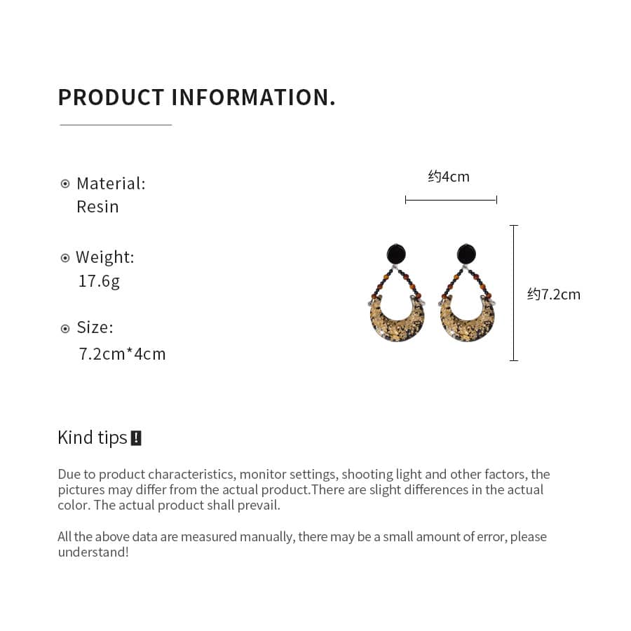 Unique angry resin moon earrings with bold design and vibrant colors for a standout accessory