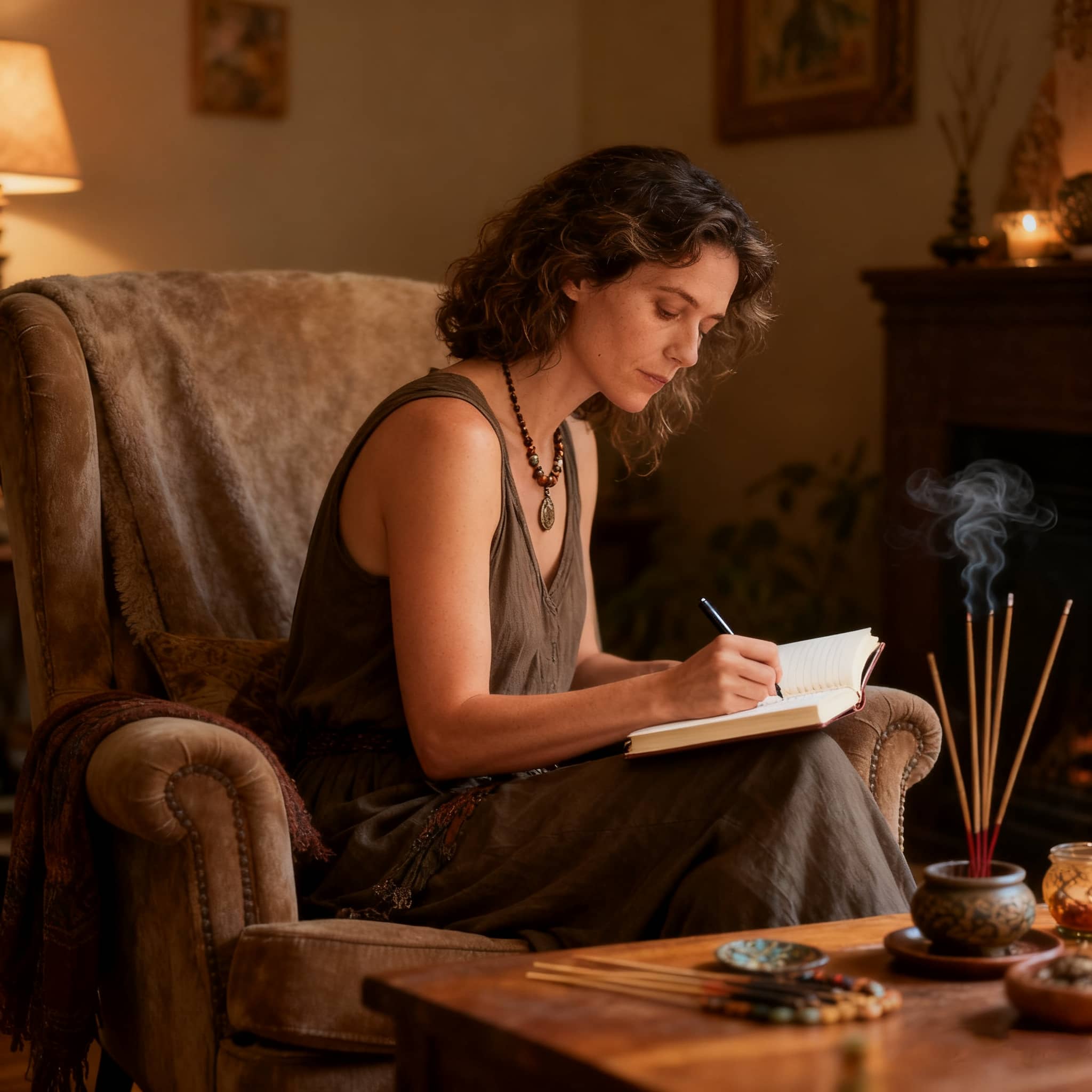 Woman writing in a journal, reflecting on emotions and exploring where does anxiety come from explained