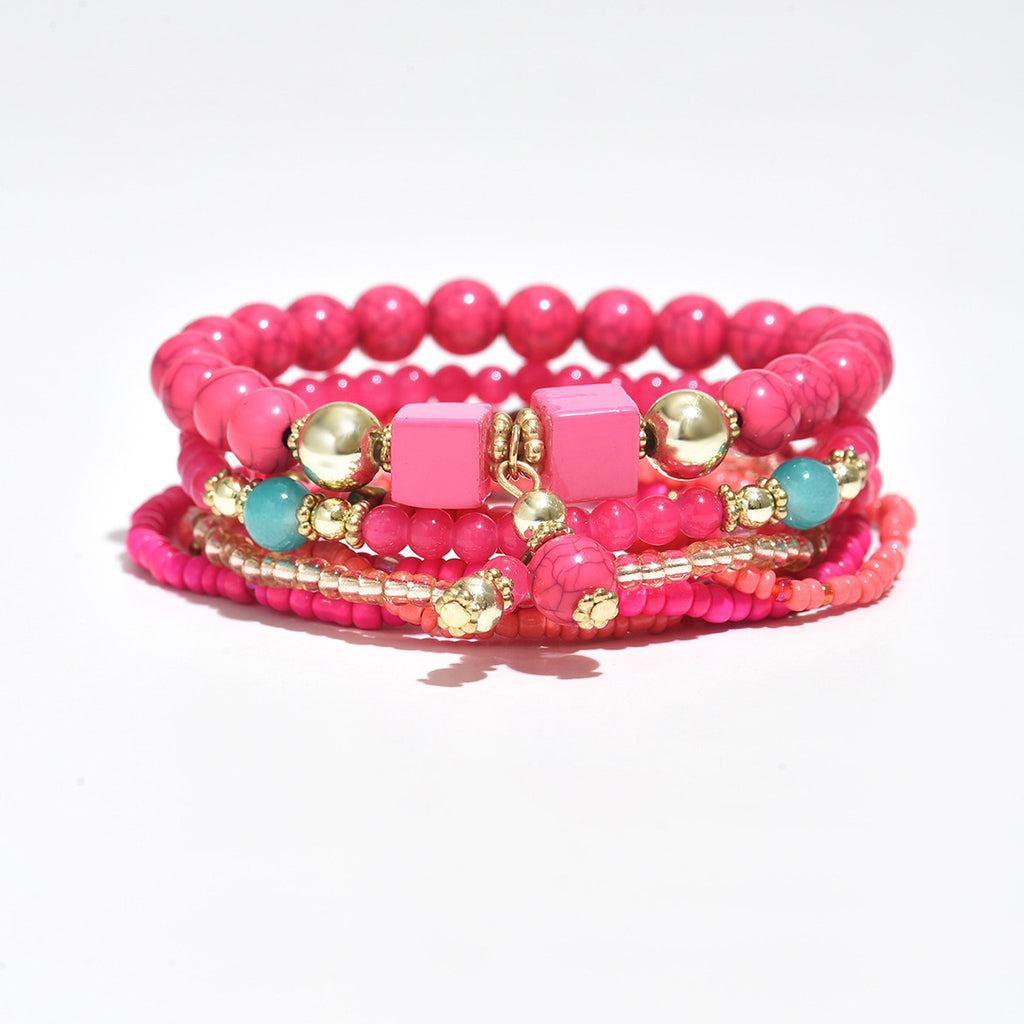 Bohemian Layers That Laugh in Color – Joy Beaded Bracelet