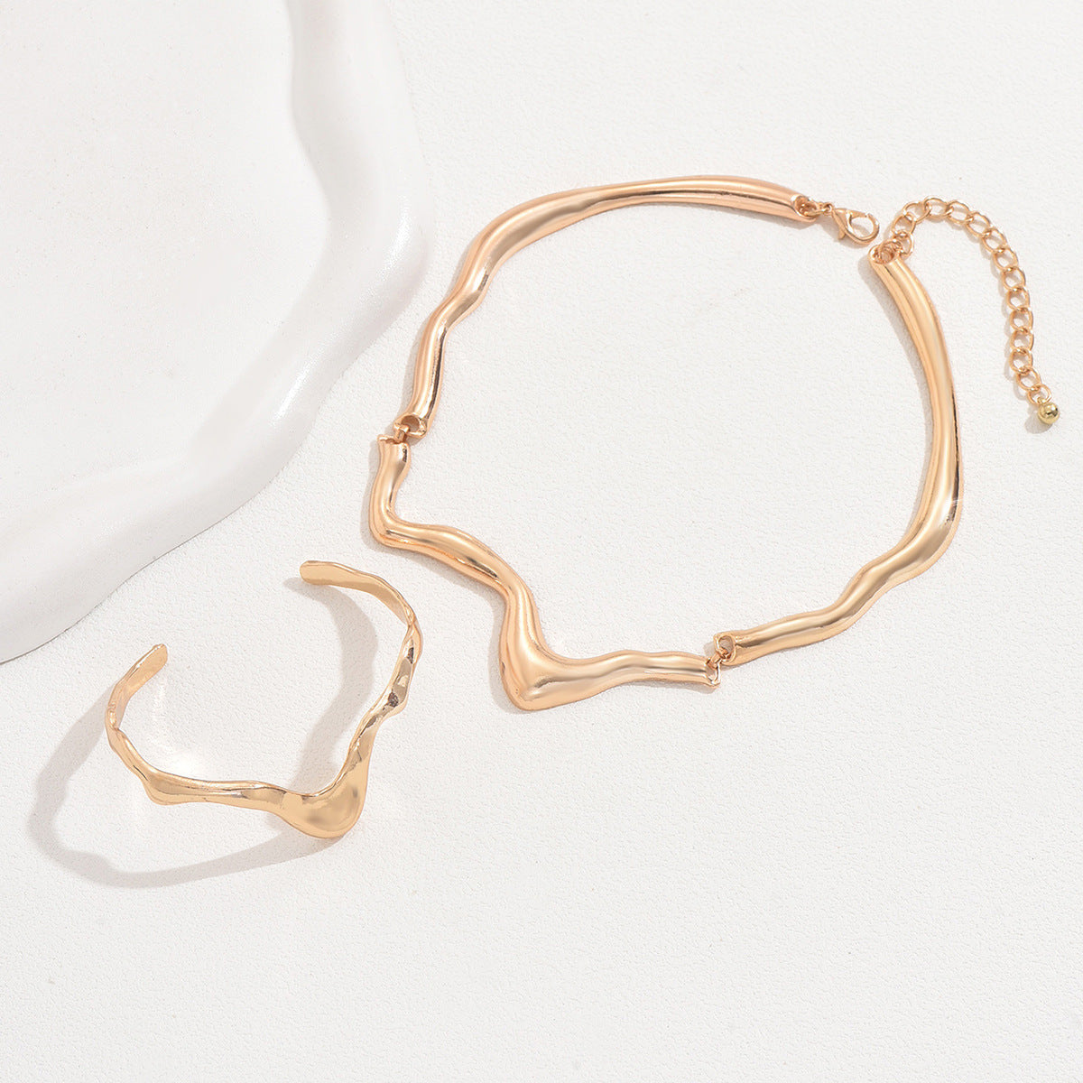“Molten Rebirth” Jewelry Set – Anger, Twisted into Art
