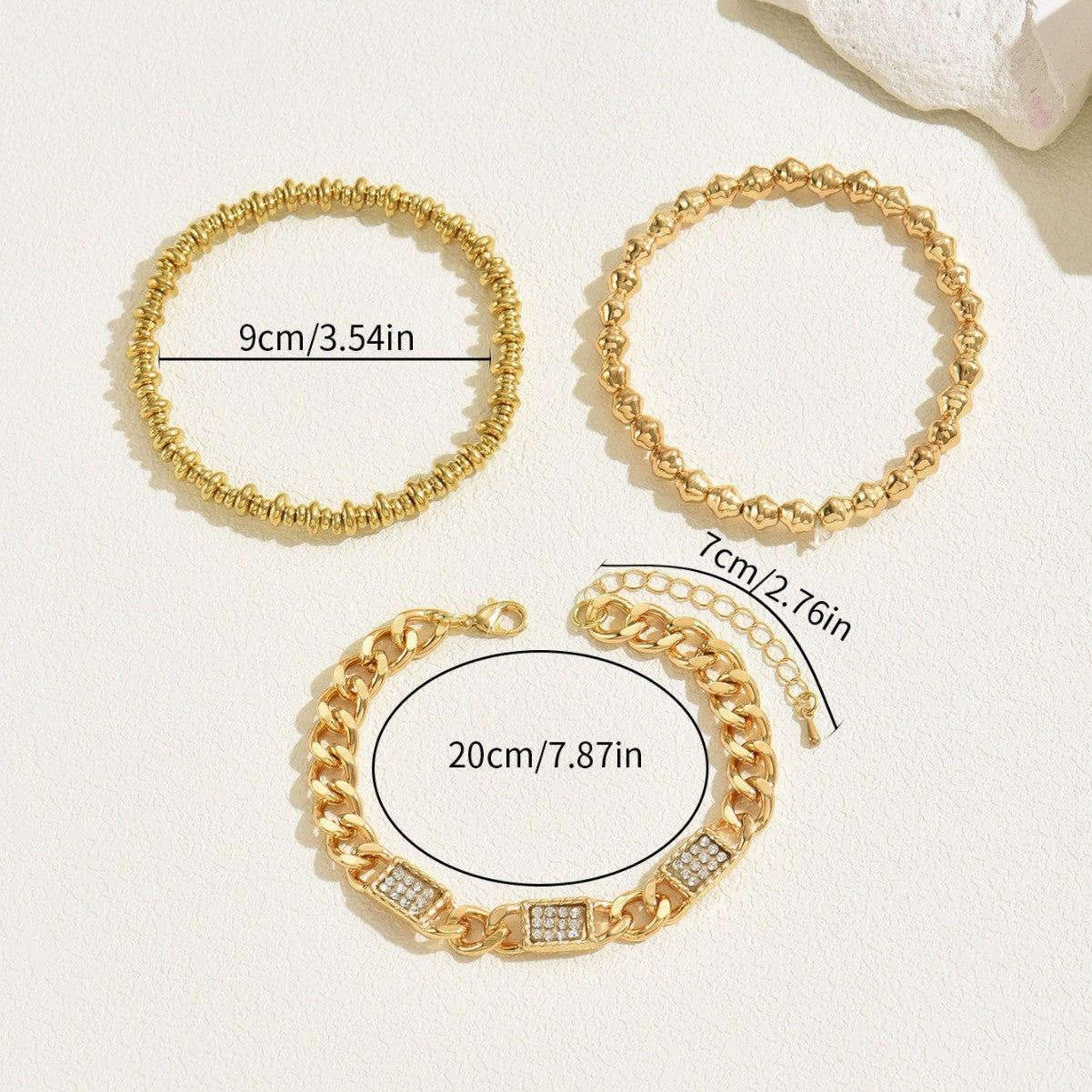 “Shine Through the Insecure” – Zinc & Crystal Bracelet for Quiet Courage