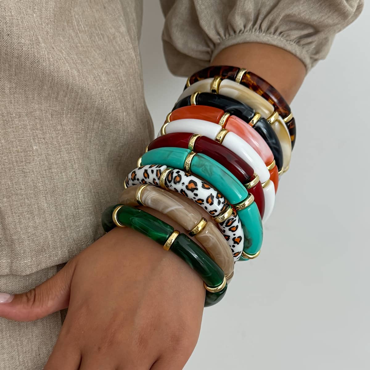 Angry — Bamboo Flow · Resin Geometric Bangle