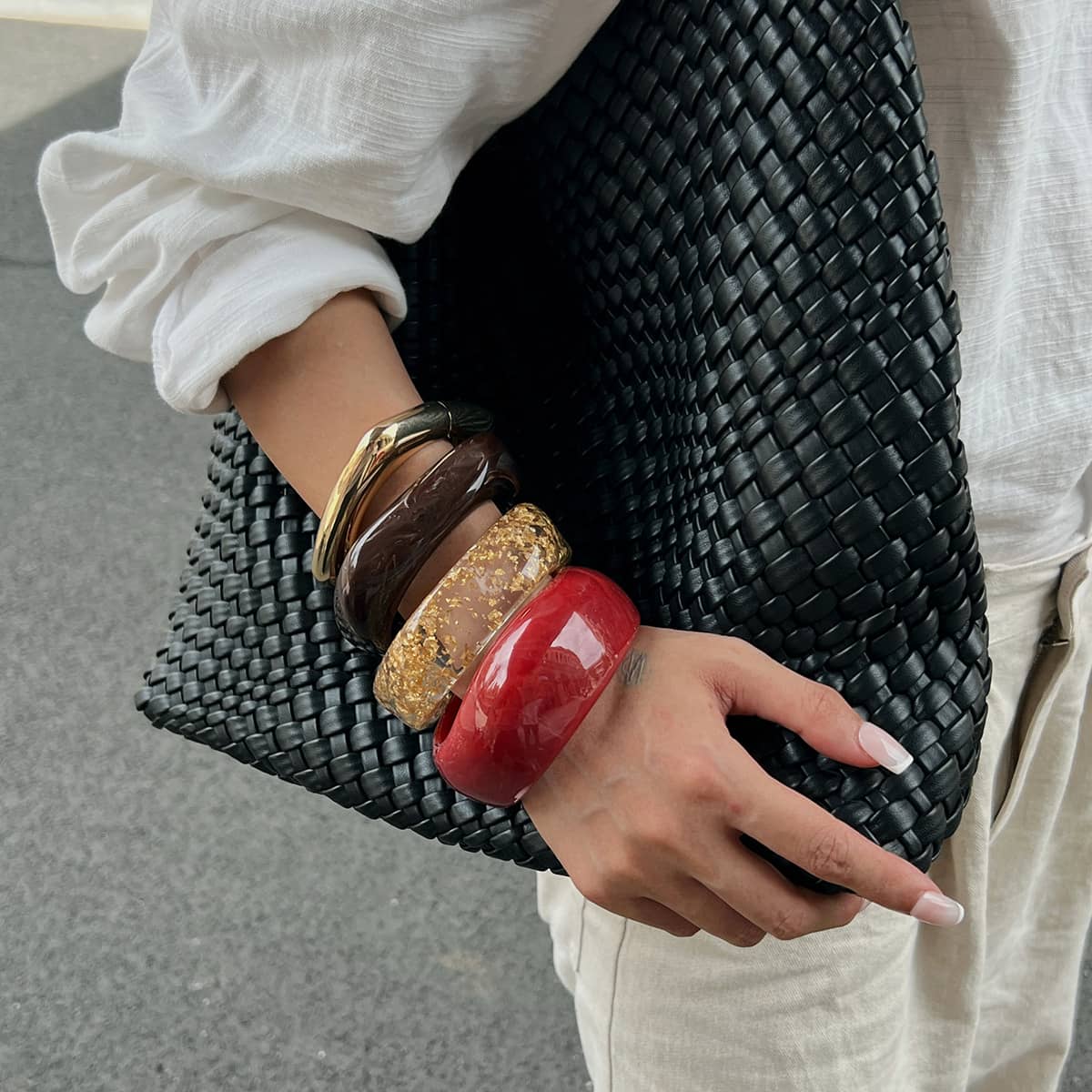 Angry — Smoldering Tortoiseshell · Resin Bangle