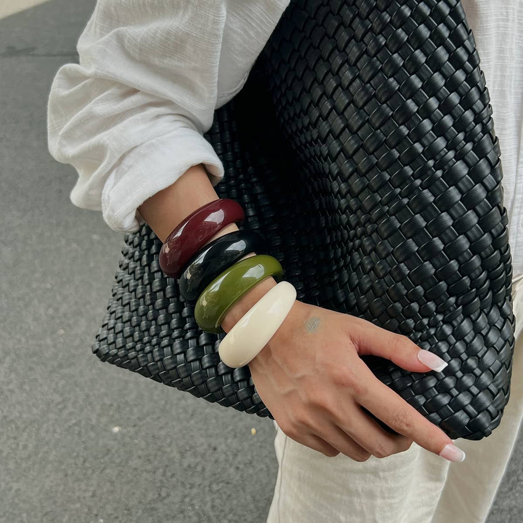 Angry — Vintage Glow · Open Resin Bangle