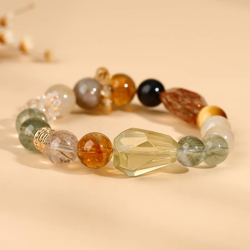 Anxious — Grounded Moments · Natural Crystal Multi-Gem Bracelet