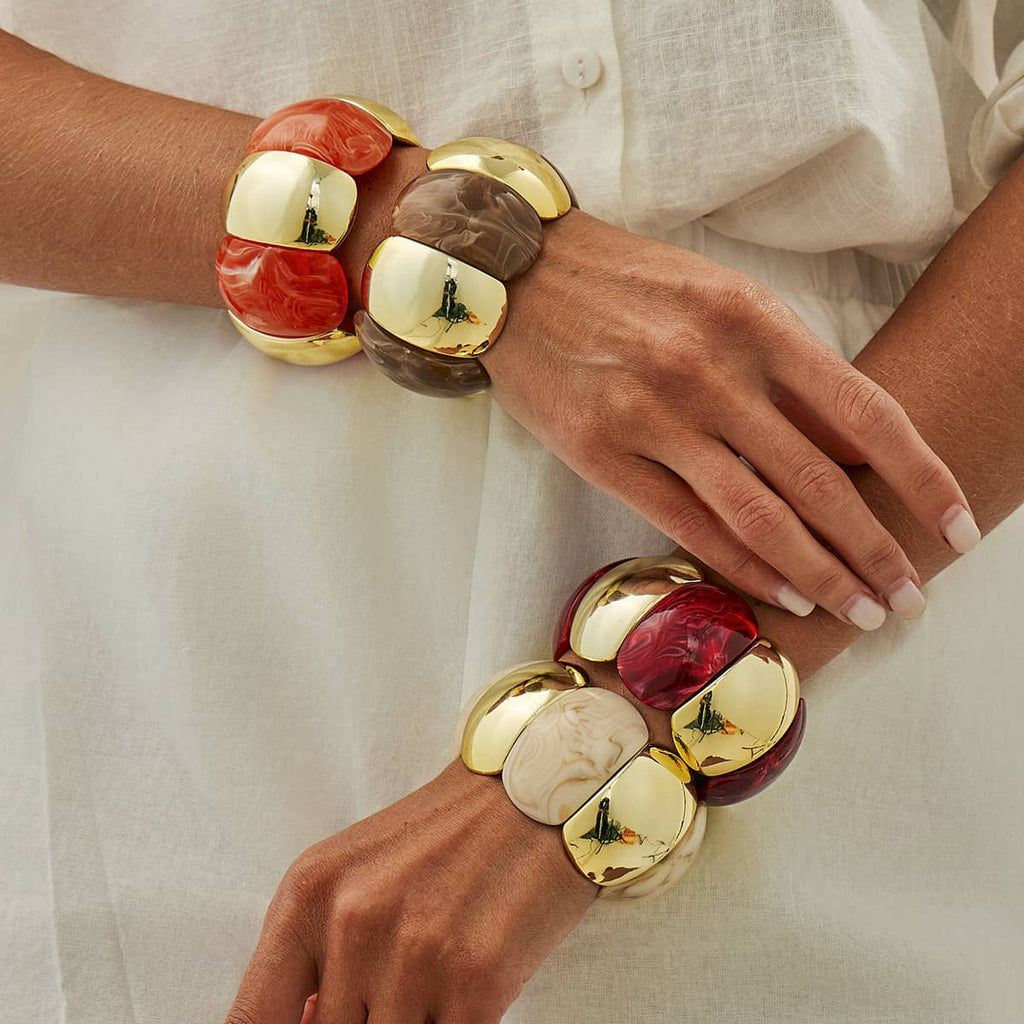 Angry — Tension & Release · Resin & Metal Elastic Bangle