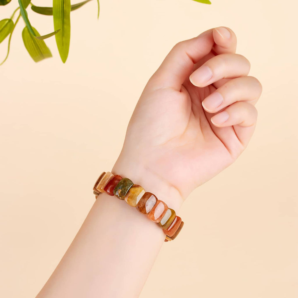 Anxious — Fractured Flow · Rutilated Quartz Bracelet