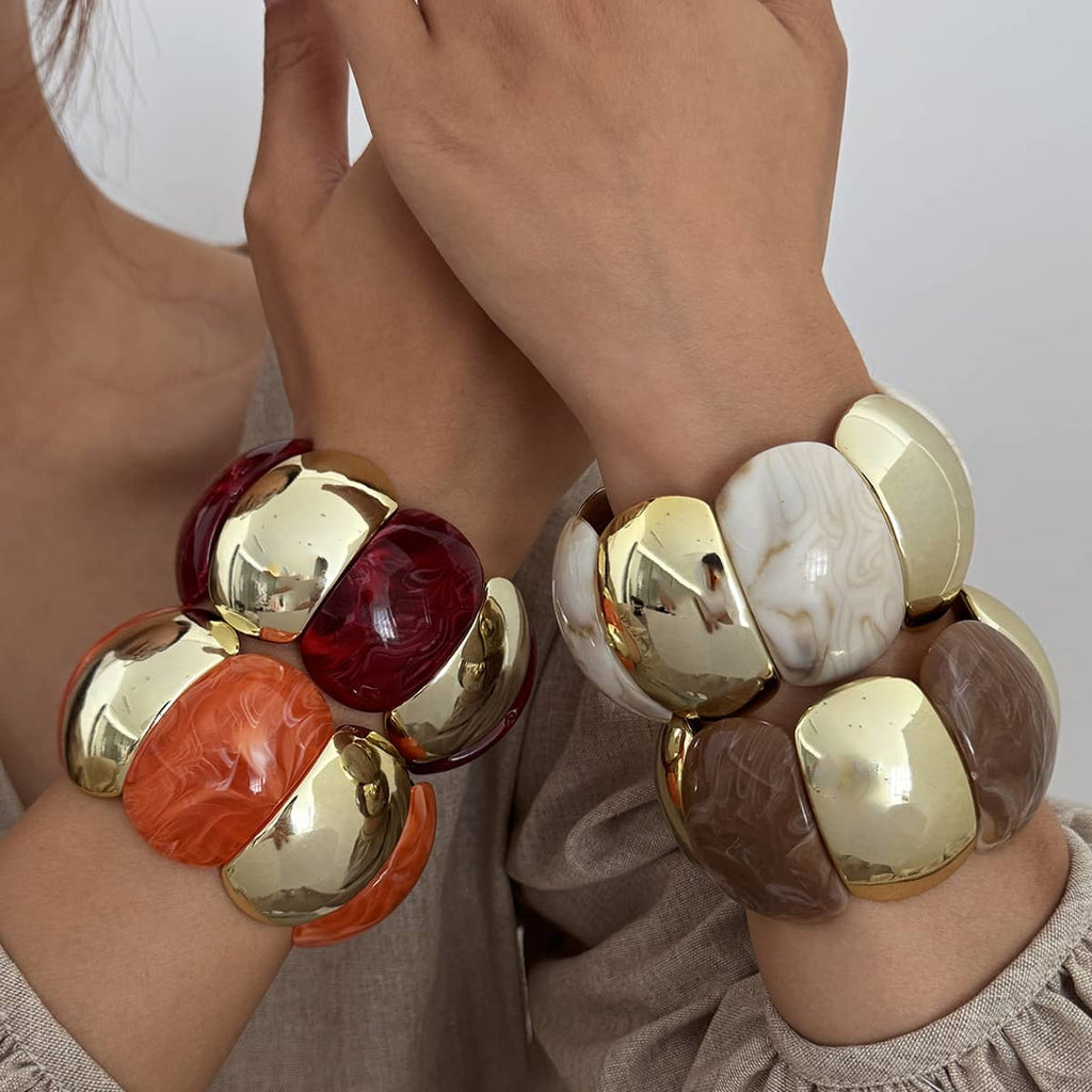 Angry — Tension & Release · Resin & Metal Elastic Bangle