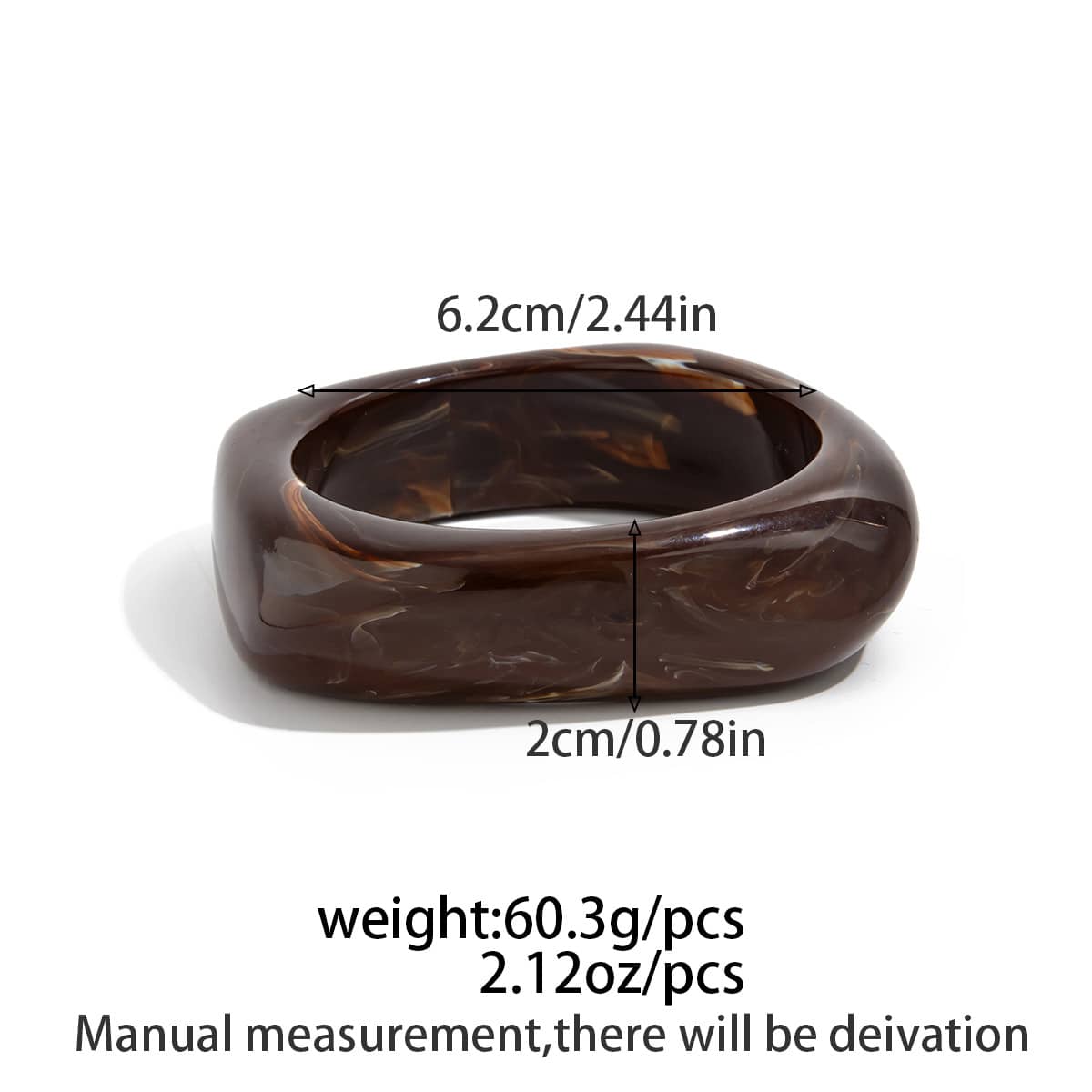 Angry — Smoldering Tortoiseshell · Resin Bangle