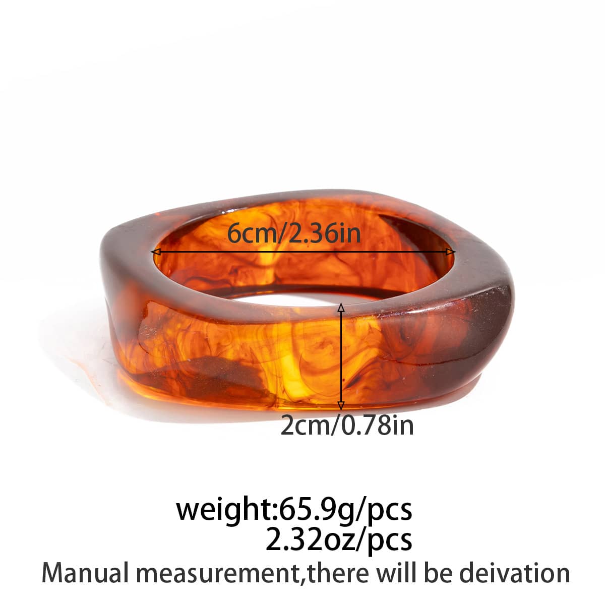 Angry — Stormed Hue · Resin Polygon Bangle
