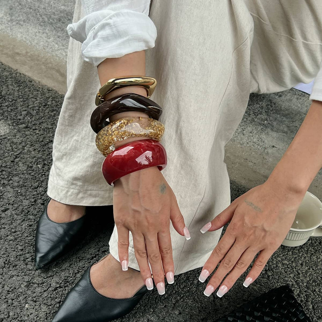 Angry — Smoldering Tortoiseshell · Resin Bangle