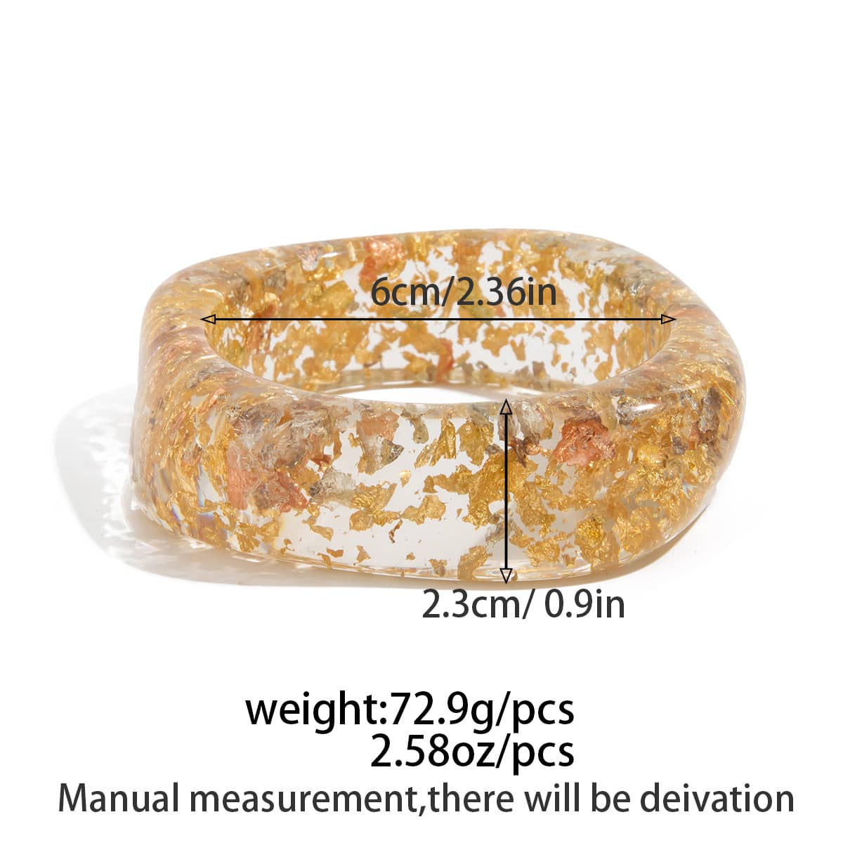 Angry — Smoldering Tortoiseshell · Resin Bangle