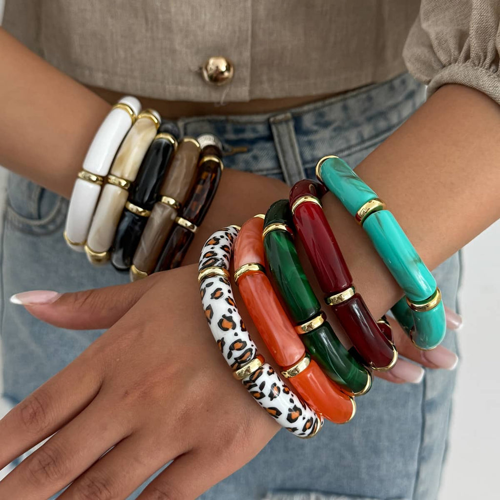 Angry — Bamboo Flow · Resin Geometric Bangle