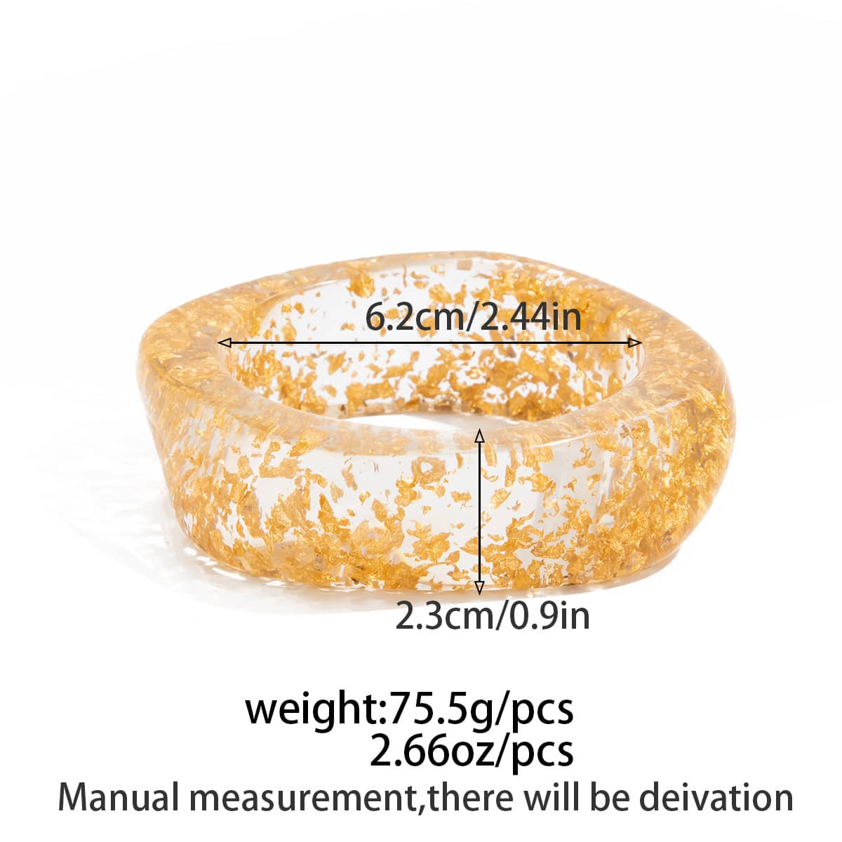 Angry — Stormed Hue · Resin Polygon Bangle