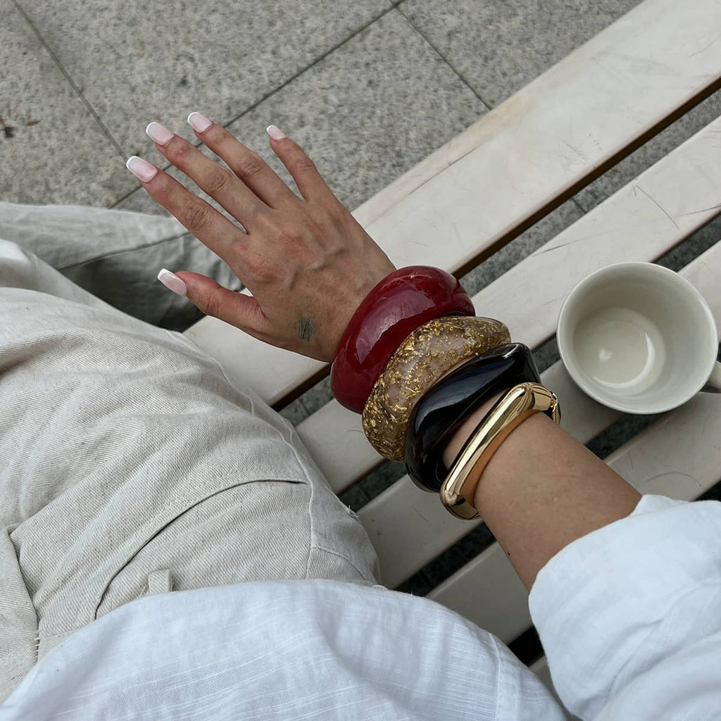 Angry — Smoldering Tortoiseshell · Resin Bangle