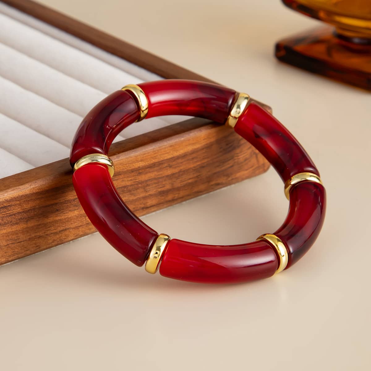 Angry — Bamboo Flow · Resin Geometric Bangle