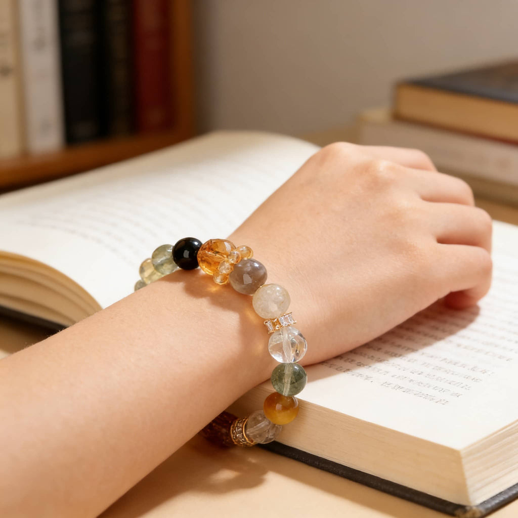 Anxious — Grounded Moments · Natural Crystal Multi-Gem Bracelet