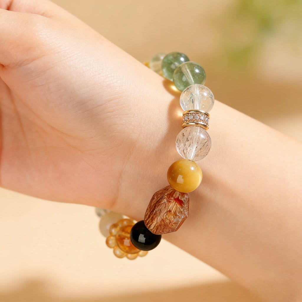 Anxious — Grounded Moments · Natural Crystal Multi-Gem Bracelet