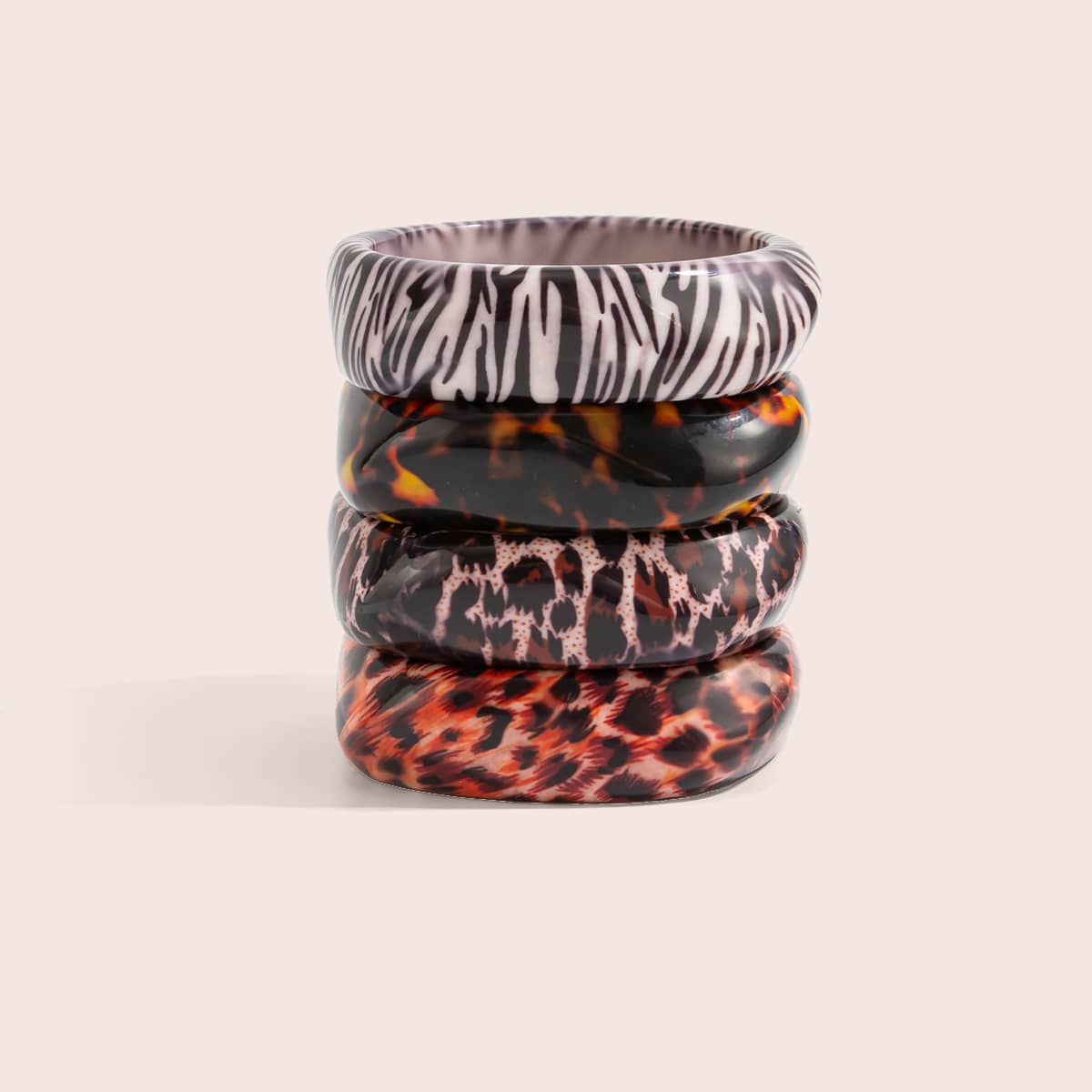Angry — Untamed Pattern · Leopard Resin Bangle