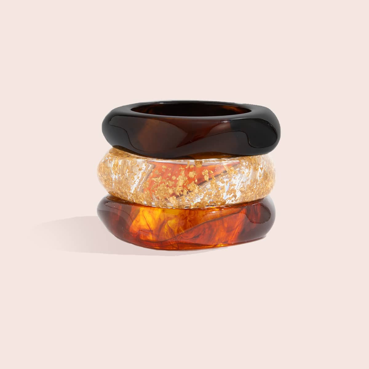Angry — Stormed Hue · Resin Polygon Bangle