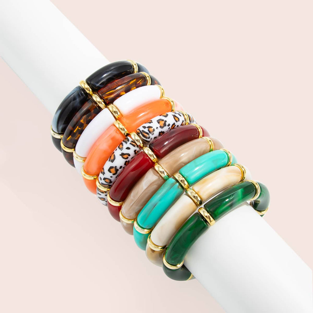 Angry — Bamboo Flow · Resin Geometric Bangle