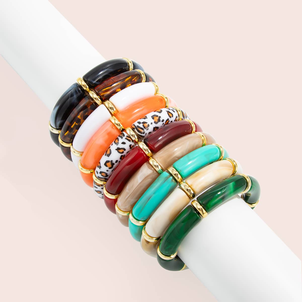 Angry — Bamboo Flow · Resin Geometric Bangle