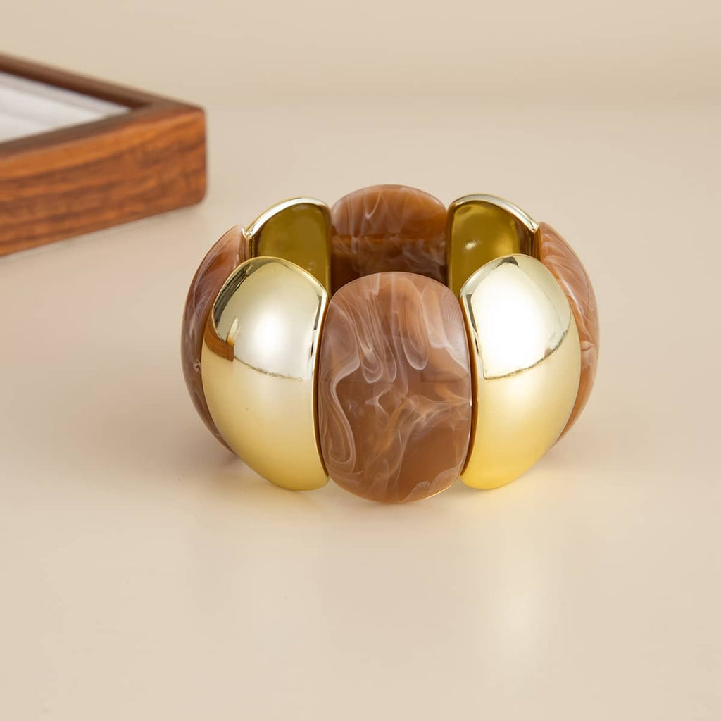 Angry — Tension & Release · Resin & Metal Elastic Bangle