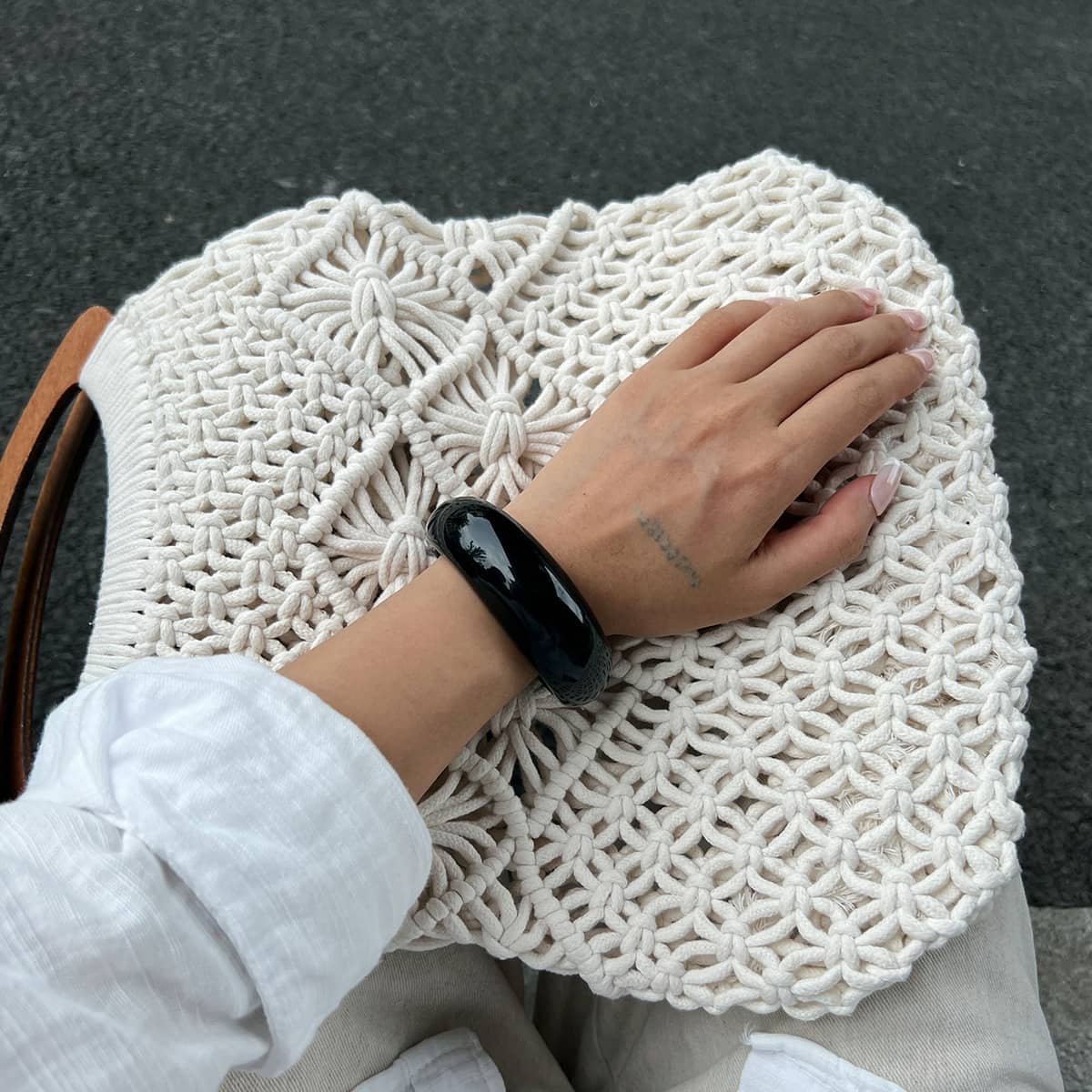 Angry — Vintage Glow · Open Resin Bangle