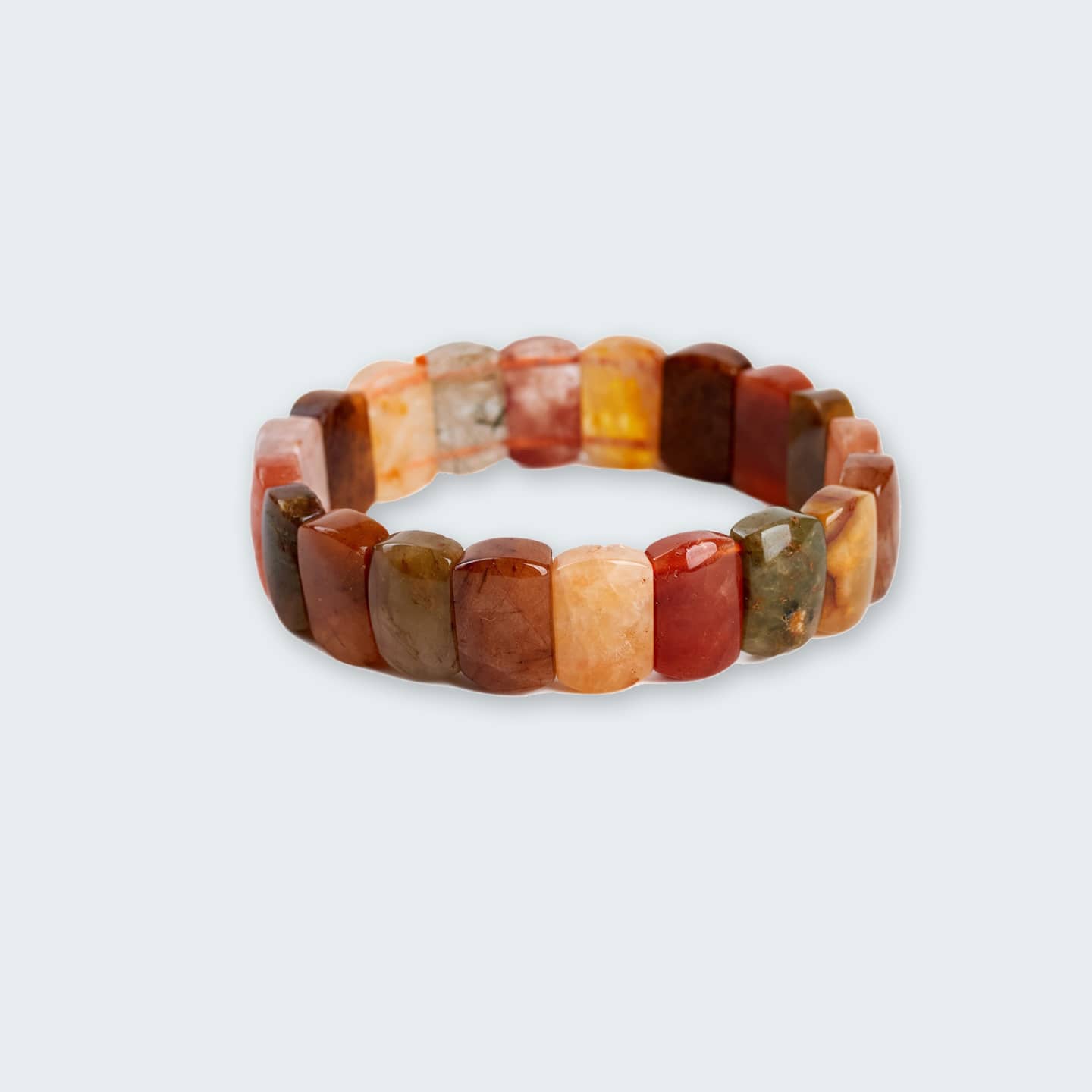 Anxious — Fractured Flow · Rutilated Quartz Bracelet