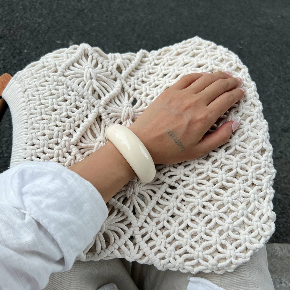 Angry — Vintage Glow · Open Resin Bangle