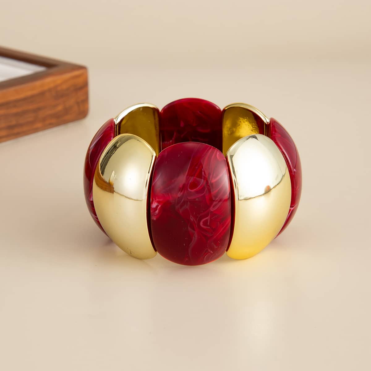 Angry — Tension & Release · Resin & Metal Elastic Bangle