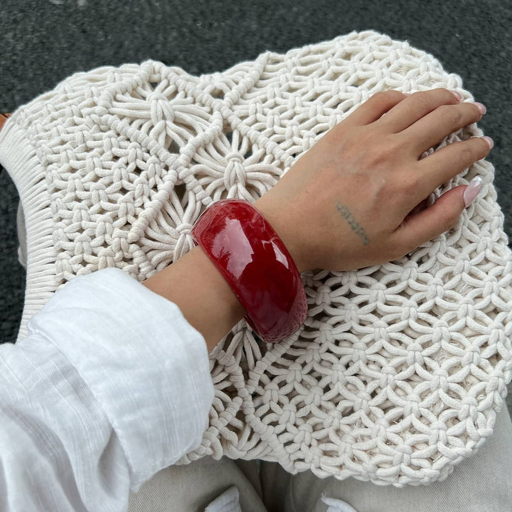 Angry — Smoldering Tortoiseshell · Resin Bangle