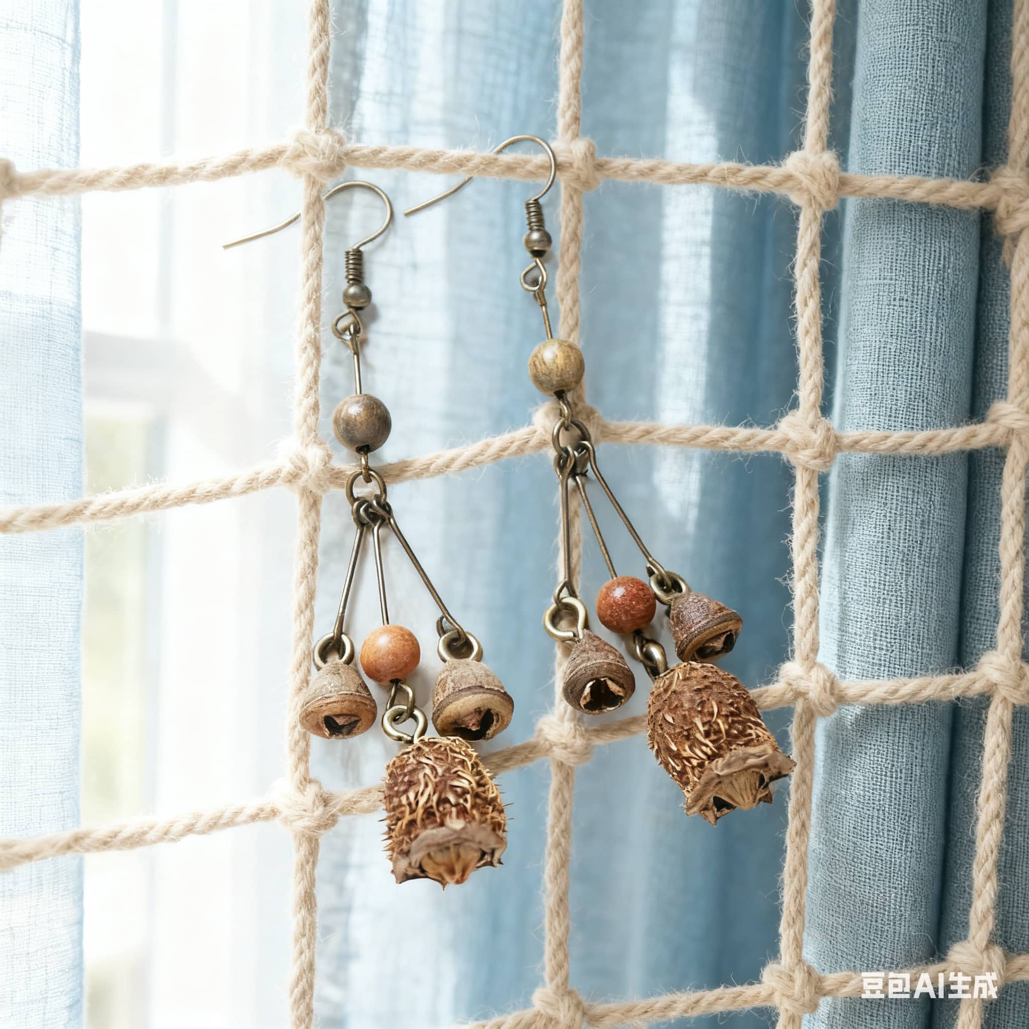 Unique fruit and berry tassel earrings with natural elements for a stylish look