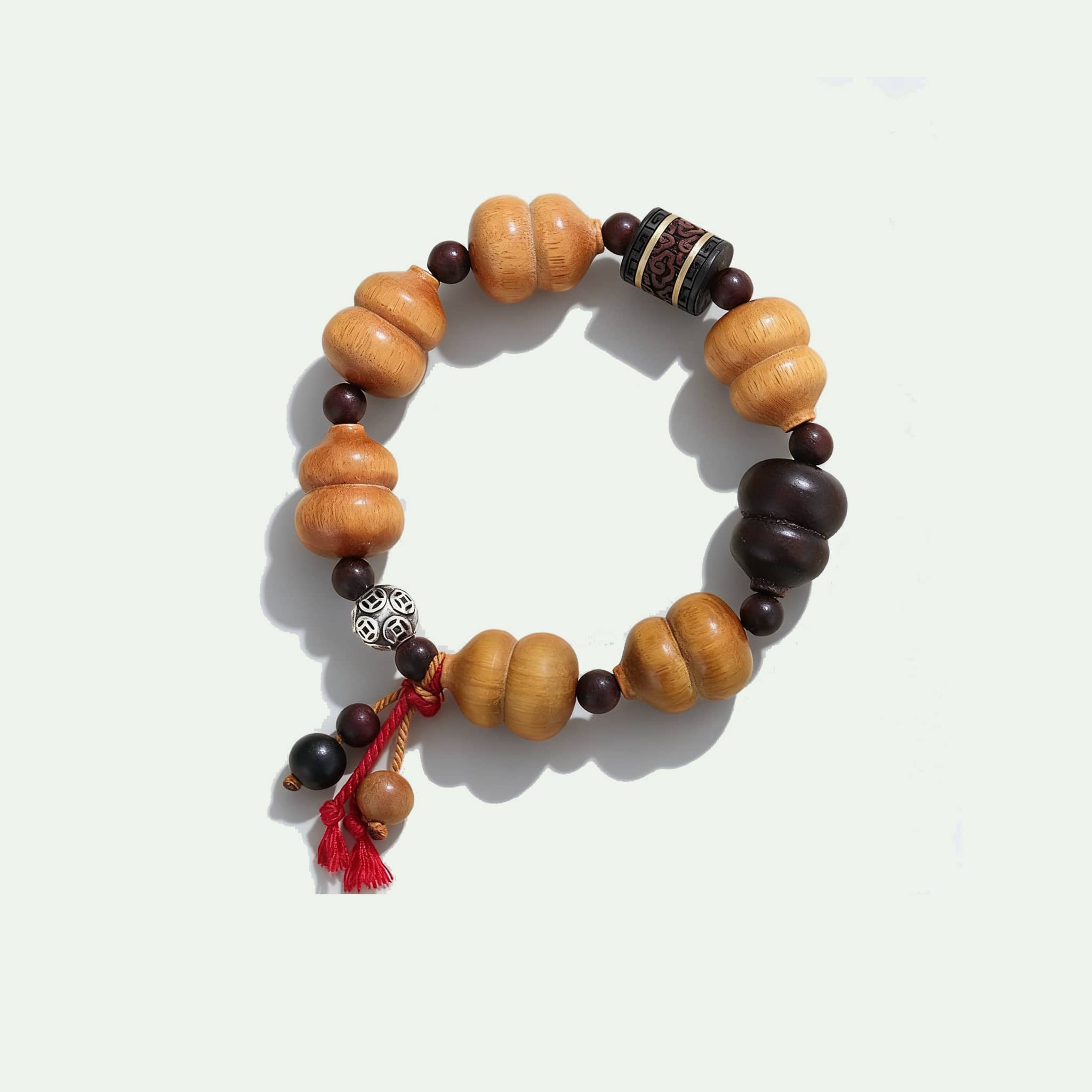 Calm bracelet by 5 Senses, a wooden wrist accessory promoting emotional balance wrist accessory